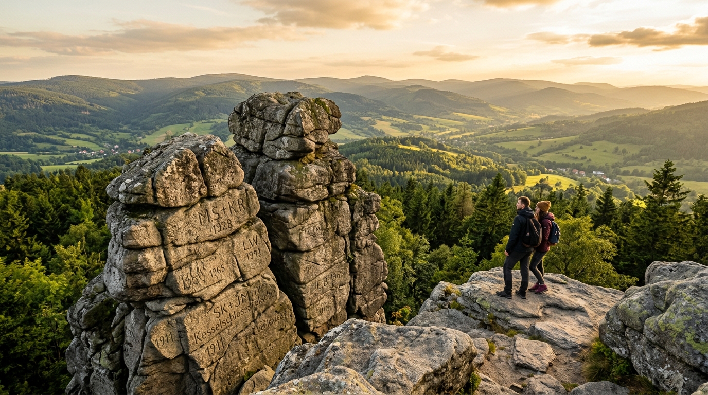 Skałki Zakochanych (Kesselschlossfelsen)